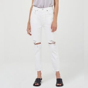 Agolde Riley High Rise Straight In Slant